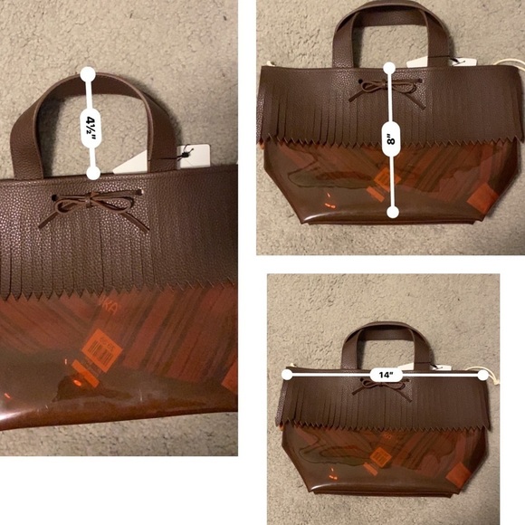 MINNETONKA Tote Bag Small Ladies Fringe PVC Tote Bag Clear Bag [Japan Genuine] - Picture 12 of 12